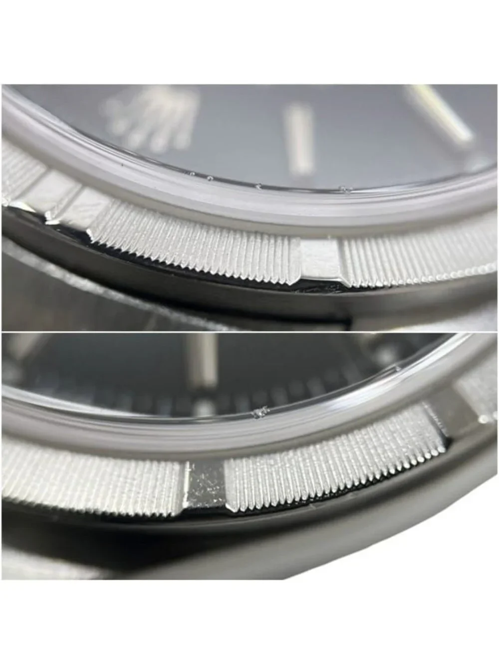 Rolex Watch Air King Black Silver Overhauled Polished SS Automatic P Dial